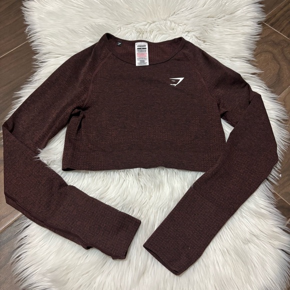 Gymshark Vital Seamless Long Sleeve Crop Top and Leggings Set - Picture 2 of 5